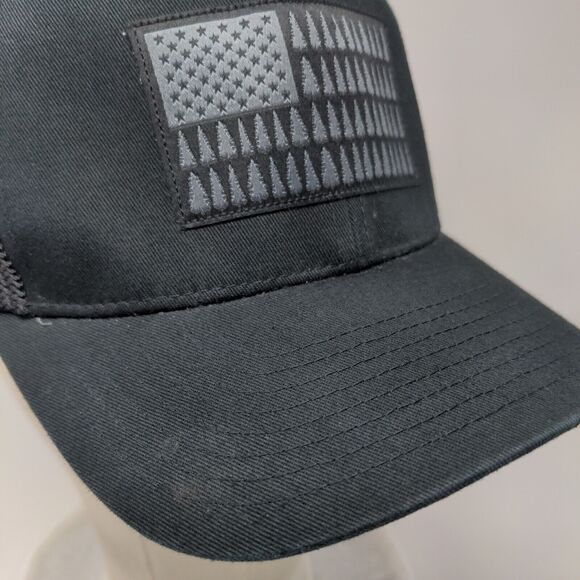Mesh Tree Fitted Trucker Hat Black L/XL Flexfit Patriotic Mesh Back Columbia - Picture 5 of 10